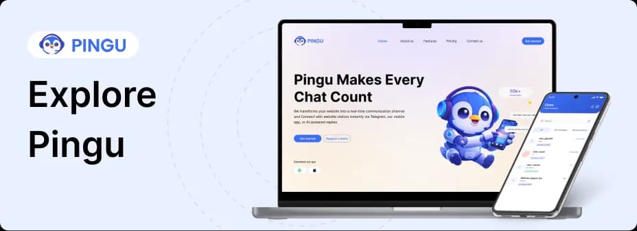 Pingu AI Support Keyboard Interface - Fast AI Response Key